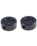 2 Pack 9/16" Bore Shaft Collar w/Set Screw - 9/16" Shaft Collar Steel Black Oxide Finish - Steel Shaft Collar 9/16" Bore - Set Screw Shaft Collar - Shaft Collar with Set Screw 1/4-20