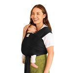 LÍLLÉbaby Dragonfly Wrap Ergonomic Baby Carrier Wrap for Infants Babies Toddlers (Black)