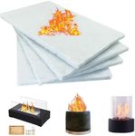 GIESIOE 4Pack Tabletop Fire Pit Ceramic Wool for Roundfire,KORNIFUL,ROZATO, Danya B, Flammtal, KIZZBY-Wool Wick for Tabletop Firepit to Extend Burn Time