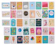 UK Greetings Multipack of 40 All Occasion Cards for Him/Her/Friend - Cheerful Designs with Keepsake Box