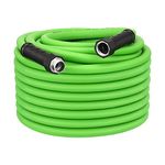 DEWENWILS Garden Hose 75 ft x 5/8", Water Hose with SwivelGrip, Heavy Duty, Lightweight, Flexible Hose for Plants, Car, Yard, 3/4 Inch Solid Fittings, Drinking Water Safe