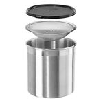 Oggi 7347 Jumbo Grease Can, Stainless Steel, Stainless