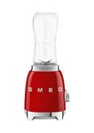 Smeg PBF01RDUK Retro 50’s Style Personal Blender, 2 x Bottles-To-Go, 2 Speed Settings, 600ml, 300W, Red