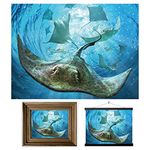 3D LiveLife Lenticular Wall Art Prints - Sting Rays from Deluxebase. Unframed 3D Ocean Poster. A perfect wall filler. Original artwork licensed from renowned artist, Jerry LoFaro