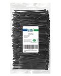 HS Durable Small Plastic Zip Ties 4 Inch (Bulk-1000 Pack) Black Nylon Ties Zap Straps 18 Lbs for PC,Electronic,Wire Cable Ties