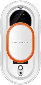 LIECTROUX HCR-09 Robot Laveur de Vitres, Route AI, télécommande, Protection Contre la Mise Hors Tension de l'onduleur, Corde de sécurité Solide