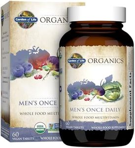 Garden of Life Multivitamin for Men - mykind Organic Men's Once Daily Whole Food Vitamin Supplement Tablets, Vegan, 60 Count