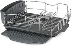 Polder 4-Piece Advantage Dish Rack Silver