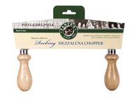 Fantes Mezzaluna Rocking Chopper, Stainless Steel Blade with Beechwood Handles, 9.5-Inch Blade, The Italian Market Original Since 1906