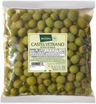 Mantova Whole Castelvetrano Olives in a Mild Brine, 52.91 oz. (3.3 lb.) (Pack of 1), Product of Sicily, Italy, Non-GMO, Gluten-Free, Cholesterol-Free, Vegan-Friendly, Paleo-Friendly