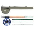 Maxcatch Premier Fly Fishing Rod with Avid Fly Reel and Rod Case: 3/4, 5/6, 7/8-weight Rod and Reel Combo (Blue, 9ft6wt Rod+5/6wt Reel)
