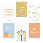 Encouraging & Inspirational Retro Greeting Cards / 24 All Occasion Vintage Aesthetic Notecards and Envelopes/Six Motivational Designs