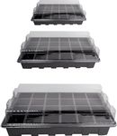 10 Pack -240 Cells -24 Grow Trays with Humidity Dome and Cell Insert - Mini Propagator for Seed Starting and Growing Healthy Plants Durable Reusable and Recyclable