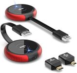 Wireless HDMI Transmitter and Receiver 4K, TIMBOOTECH Casting 5G Stable Signal Video/Audio Wireless HDMI Extender Kit for PC, Laptop, Camera, Blu-ray, Netfix, PS5 to Monitor, Projector, HDTV 165FT/50M