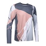 FAKOFIS Mens Mountain Bike Jersey Downhill BMX Shirt Off-Road Motocross Jersey Quick Dry and Breathable