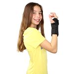 Brace Direct Pediatric Kid’s Wrist Brace for Wrist Pain, Carpal Tunnel, Sprains & Strains, Tendonitis, & DeQuervain’s- Left or Right Wrist…