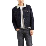 Levi's Men's Sherpa Trucker Jacket, Juniper Rinse, Large