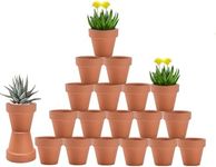 vensovo 3 Inch Terra Cotta Pots wit