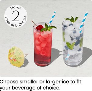 ICEMAN Countertop Ice Maker – Dual-Size Ice Cubes, Compact Machine