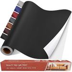 Yikda Self Adhesive Leather Repair Patch Kit, 31.4 in x 16 in Large Vinyl Leather Repair Tape for Furniture, Car Seat, Couch, Sofa, Chair Smooth Black