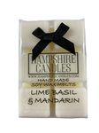 Lime Basil and Mandarin Wax Melts | Highly Scented | Soy Wax | Handmade (Approx. 80g)