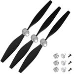 FLYCOLOR 3 Sets F4U Rc Plane Propeller with Propeller Savers and Adapters for VOLANTEXRC 761-8 761-9 T28 Airplane