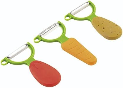 Kuhn Rikon 20403 3-Piece Veggie Peeler Set, Potato/Carrot/Tomato, 13.2 x 7.2 x 1.3 cm