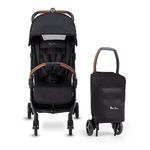 Silver Cross | Jet 3 Compact Pushchair | Lightweight Travel Stroller | Compact Travel System | Cabin Size | Newborns - 3-4yrs | Black