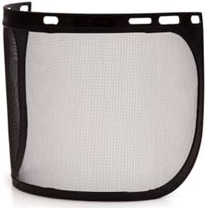 Pyramex Safety Full Face Shield Eye & Head Protection (Headgear Not Included), Black Mesh Steel Wire Mesh - ANSI Z87.1 for Mesh Safety