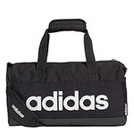 Adidas Lin Duffle XS Gym Bag - Black/Black/White, NS