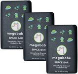 Megababe Underarm Bar Soap - Space Bar | With Detoxifying Charcoal for Odor Control | 3.5 oz - 3 Pack