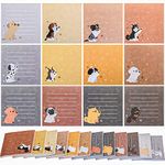 12 Pack Dog Cat Notepad Small to Do List Sticky Notes Funny Cute Note Pads Dog Sticky Notes Puppy Cat Theme Self Stick Note Pads Memo Pads for Office School, 600 Sheets in Total (Lovely Dog)