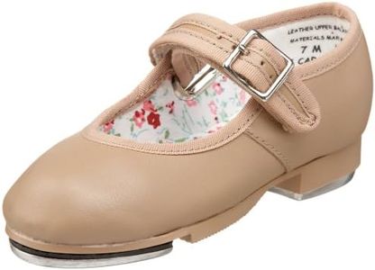 Capezio girls 3800 Mary Jane Tap Shoe , Caramel, 13 M US Little Kid