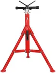 Gravee Heavy Duty Jack Stands, V Head Pipe Stand Adjustable Height 28-52 inch, Foldable Pipe Stands for Welding Automotive, Pipe Jack Stand Robust Steel Heavy-Duty Construction, 2500 lbs Load Capacity