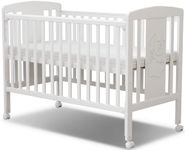 MEICI BABY Nova -3-in-1 Wooden Baby Cot Bed,Baby Crib,Convertible Baby Bed with Teething Rail,5 Adjustable Bed Base Positions,Mattress Included,From Birth to 6 Years