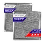 2-Pack Air Filter Factory Replacement for Samsung DE63-00666A Microwave Oven Aluminum Grease Filter