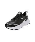 Puma Womens Cassia Rose Metallic Dream Black-Silver-Matte Silver-White Sneaker - 7 UK (39780202)