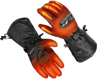 MIDIAN Heated Motorcycle Gloves for Men Women, Heating Gloves with 7.4V 2500mAh Rechargeable Battery, Waterproof, Winter Outdoor Motorcycle Riding Skiing Hiking