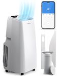 Pro Breeze 4-in-1 Powerful Portable Air Conditioner 12,000 BTU - Smart Home WiFi Compatible - App & Voice Control - Heater & Dehumidifier mode, 24hr Timer & Window Venting Kit - Class A Energy Rating