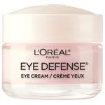 L'Oreal Pariseye Cream To Reduce Puffiness, Lines And Dark Circles, L'Oreal Paris Skincare Dermo-Expertise Eye Defense Eye Cream With Caffeine And Hyaluronic Acid For All Skin Types, 0. 5 Oz.