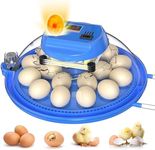 KALEBEE 18 Egg Incubator with Auto Water Refill, LED Candler & Turner, Temperature & Humidity Control, Digital Hatcher for Chicken, Duck, Quail, Goose & Parrot Eggs – Ideal for Farm, Lab, Home Use