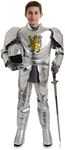 UNDERWRAPS Big Boy's Boy's Shining Knight Costume, Medium Childrens Costume, Silver, Medium