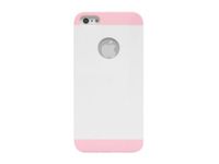 Cellet 2 Tone Hard Shell Proguard Case for Apple iPhone 5, White/Pink