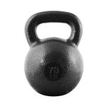 CAP Barbell 70 lb Cast Iron Kettlebell | Black