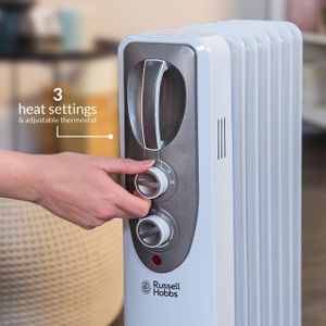 Russell Hobbs 1500W Oil-Filled Radiator Heater – Portable Electric