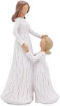 Mother and Daughter Figurine Gift for Mother's Day, Mom's Gift from Daughter/Son, Birthday Gift for Mom/Grandma, Hand Carved Collectible Figurine Encouragement Present to Show Love, Gratitude