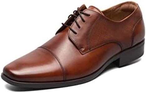 Florsheim Men's Jackson Cap Toe Oxford, Cognac, 9