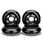 NONMON Inline Skate Wheels 72MM 85A Black 4 Pack，Replacement Wheel for Kids & Teens