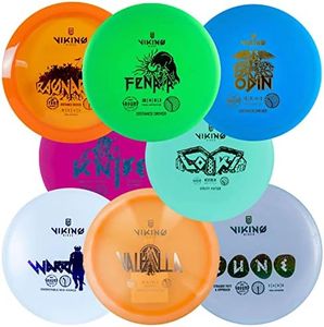 Viking Discs Conqueror Disc Golf Set - 8 Frisbee Discs for Any Distance, PDGA Approved - Putter, Mid-Range, Fairway Driver, Distance Driver - Frisbee Golf Discs Set for Beginners and Professionals