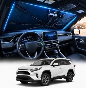 DooGooCoo Windshield Sun Shade Umbrella for Toyota Rav4 2019-2025, Heat Shield SUV Sun Shade for car Windshield, UV Block Sunshade for Front Windshield for Toyota Rav4 Accessories.